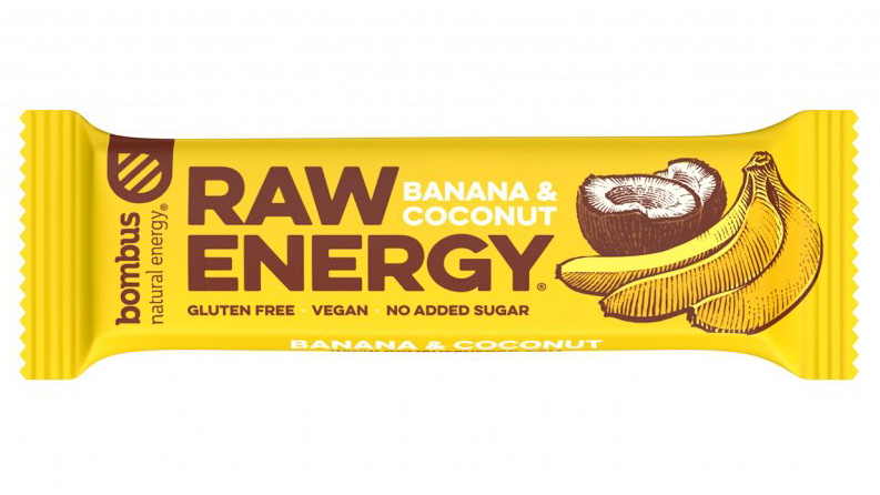 Bombus Raw ENERGY Banán a kokos 50g